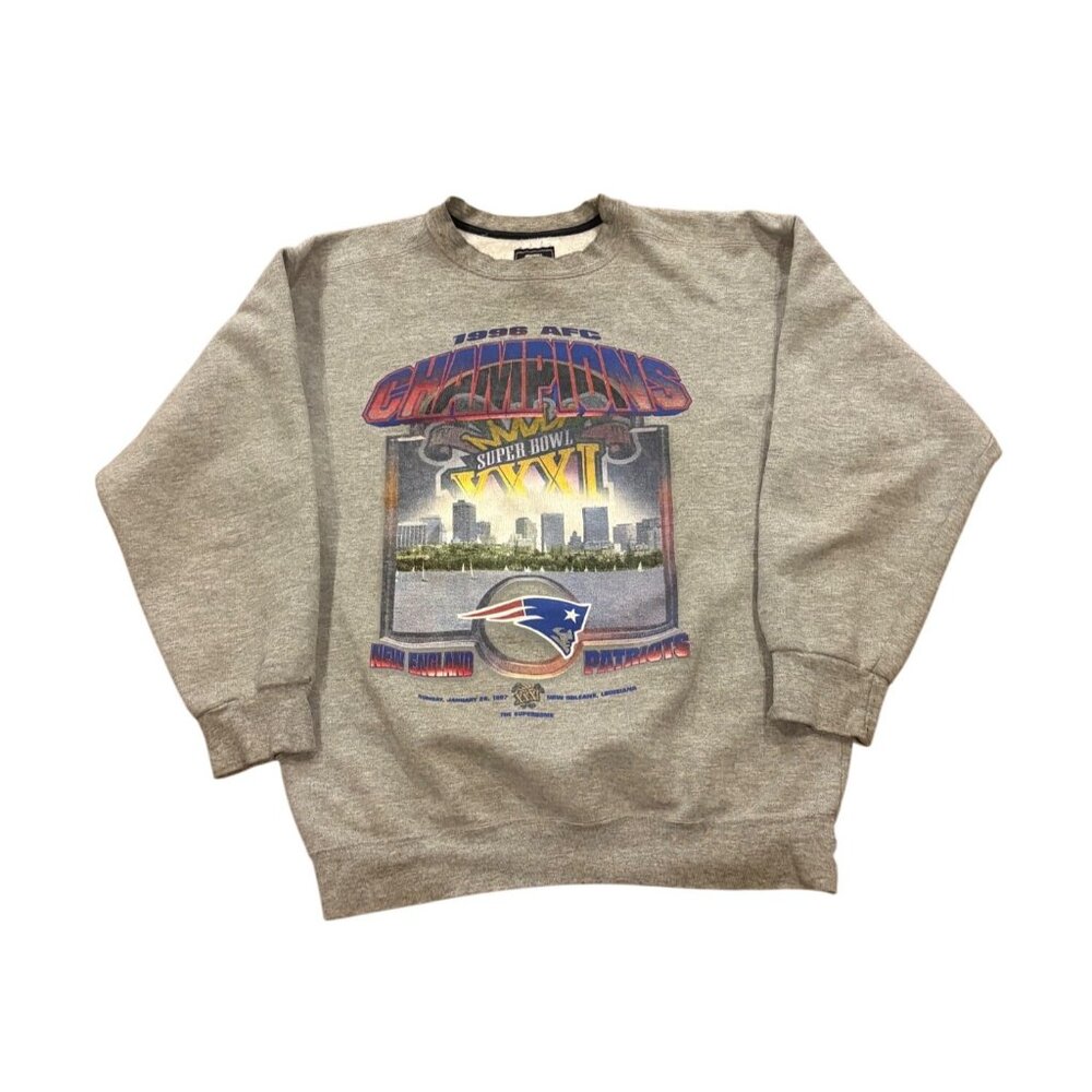 Vintage Starter New England Patriots 1996 AFC Champions Crewneck Sweatshirt M